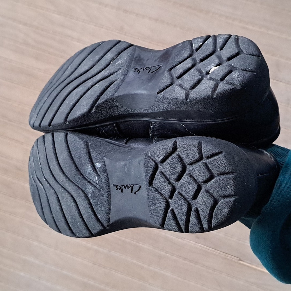 Clarks Collection Carleigh Leather Mary Jane Top Stitched Shoes Ultimate Comfort - Picture 10 of 10